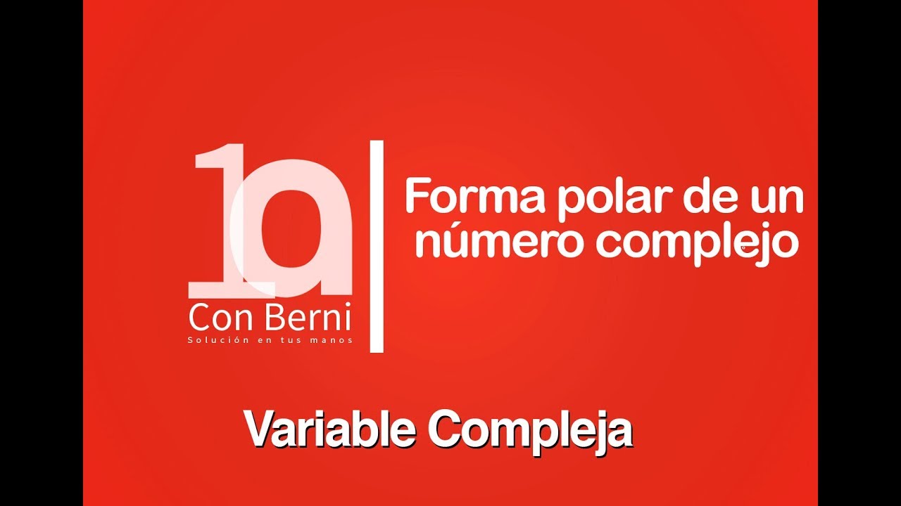 Forma polar de un número complejo 1