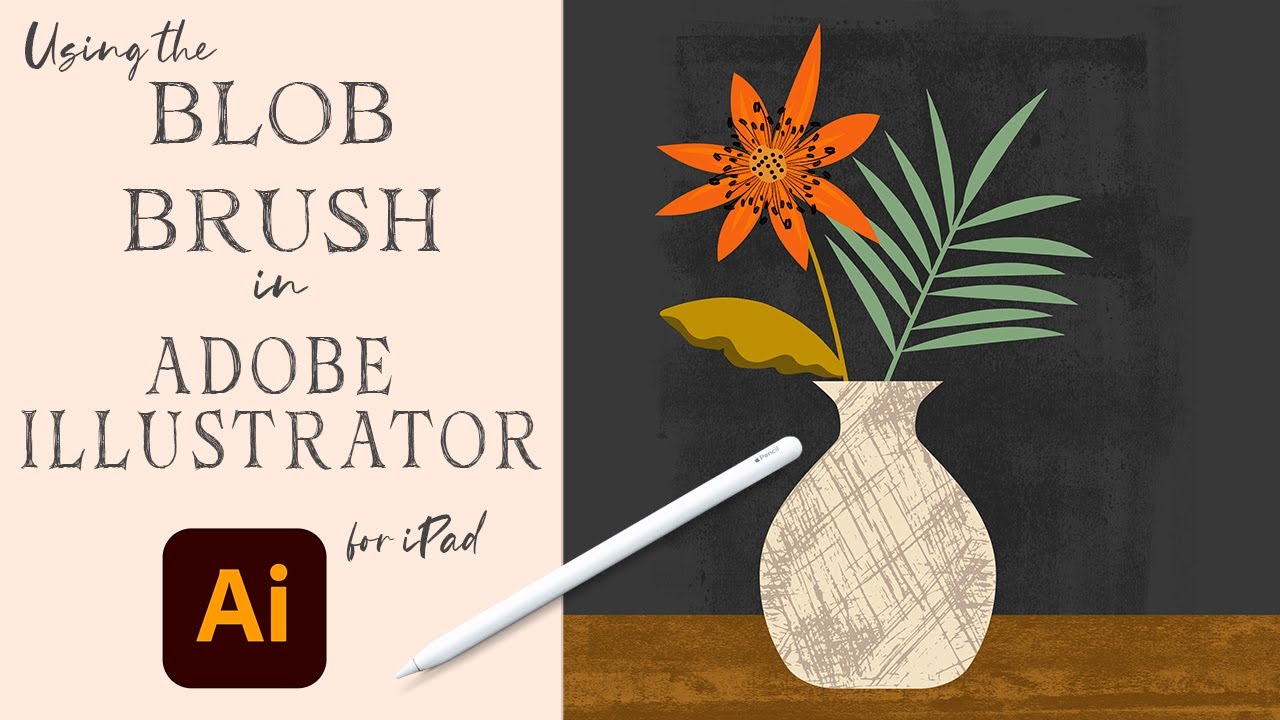ADOBE ILLUSTRATOR ДЛЯ IPAD | Использование кисти-кляксы | Урок по созданию векторных иллюстраций ...