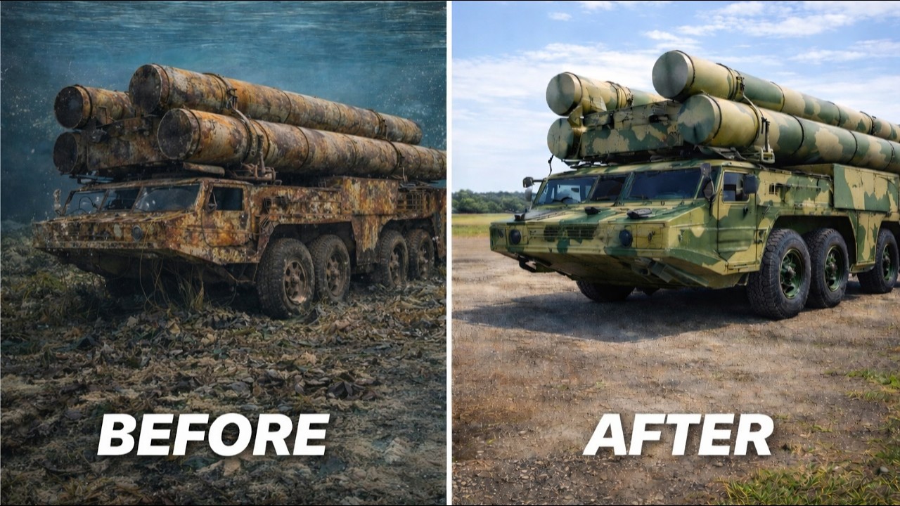 FORGOTTEN $2.5M Military Rocket Carrier Extreme 30-Year Restoration (ASMR)