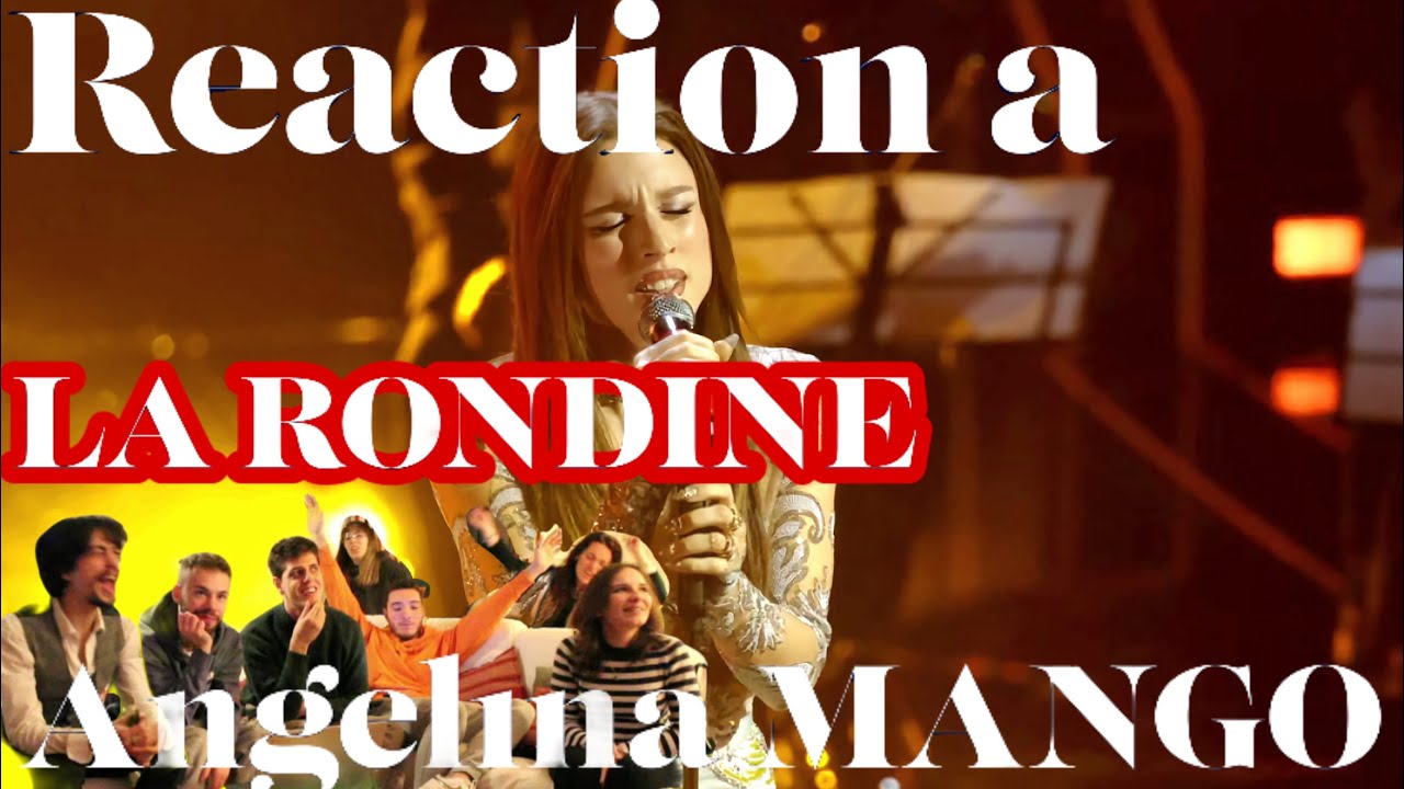 🔴Reaction a LA RONDINE di ANGELINA MANGO🔴 GLORIOSA.  [SERATA DELLE COVER SANREMO 2024]