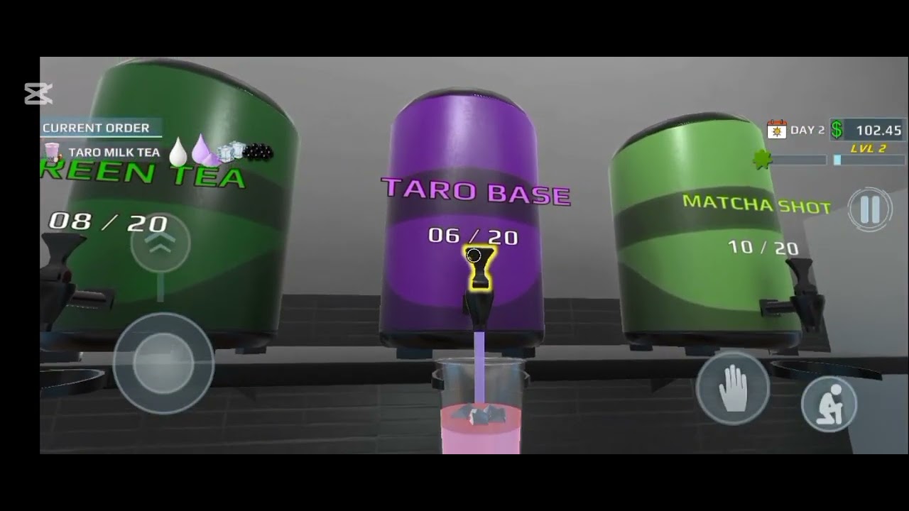 Take orders, mix milk and tea, add boba update tea shop simulator part 2