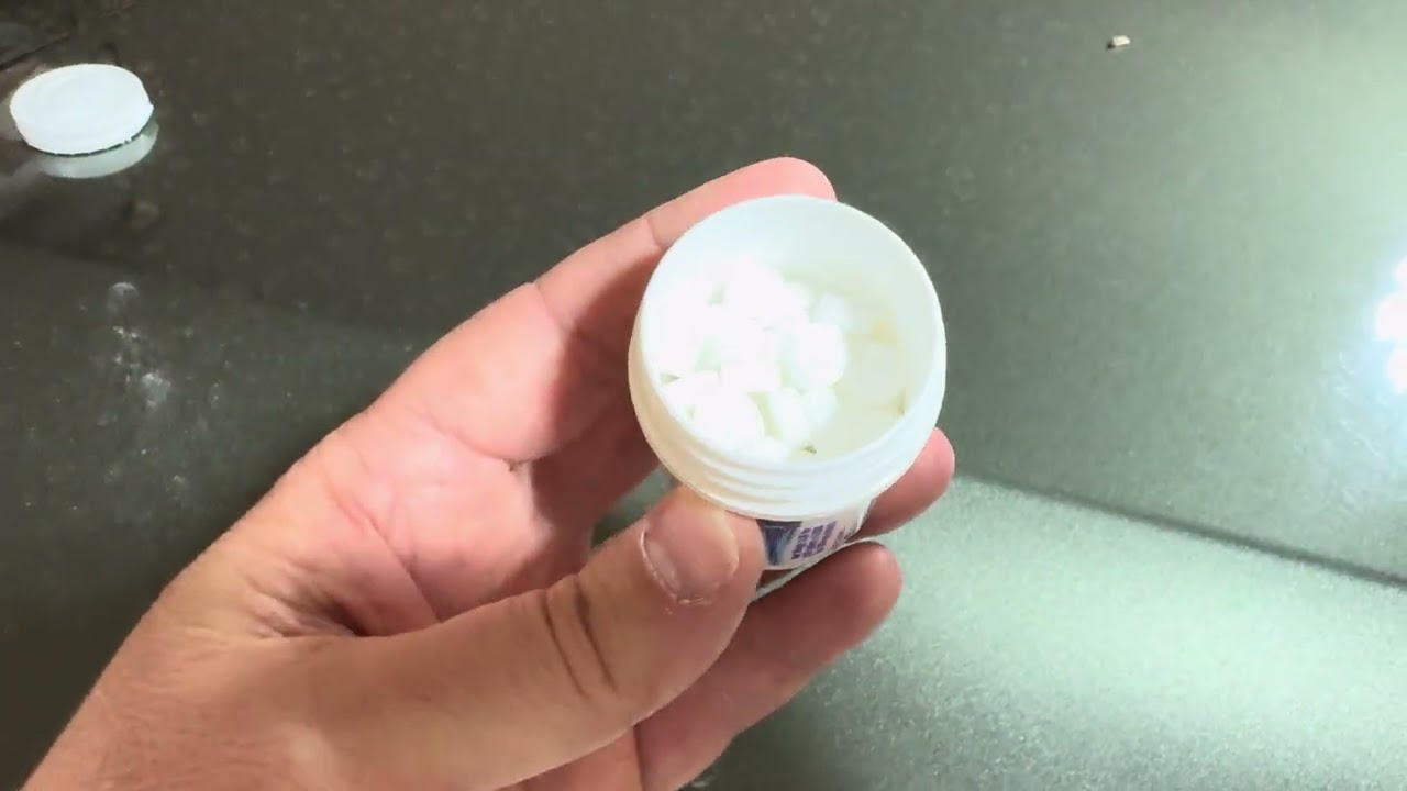Water purification tablets for clean, drinking water 