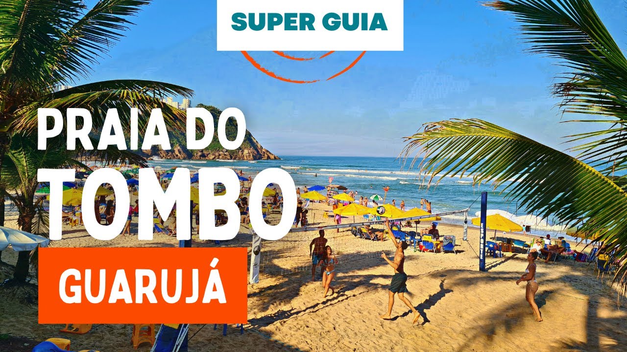 Praia do Tombo Guaruj&aacute; - COM DICAS DE O QUE FAZER e MIRANTE DE VIDRO!