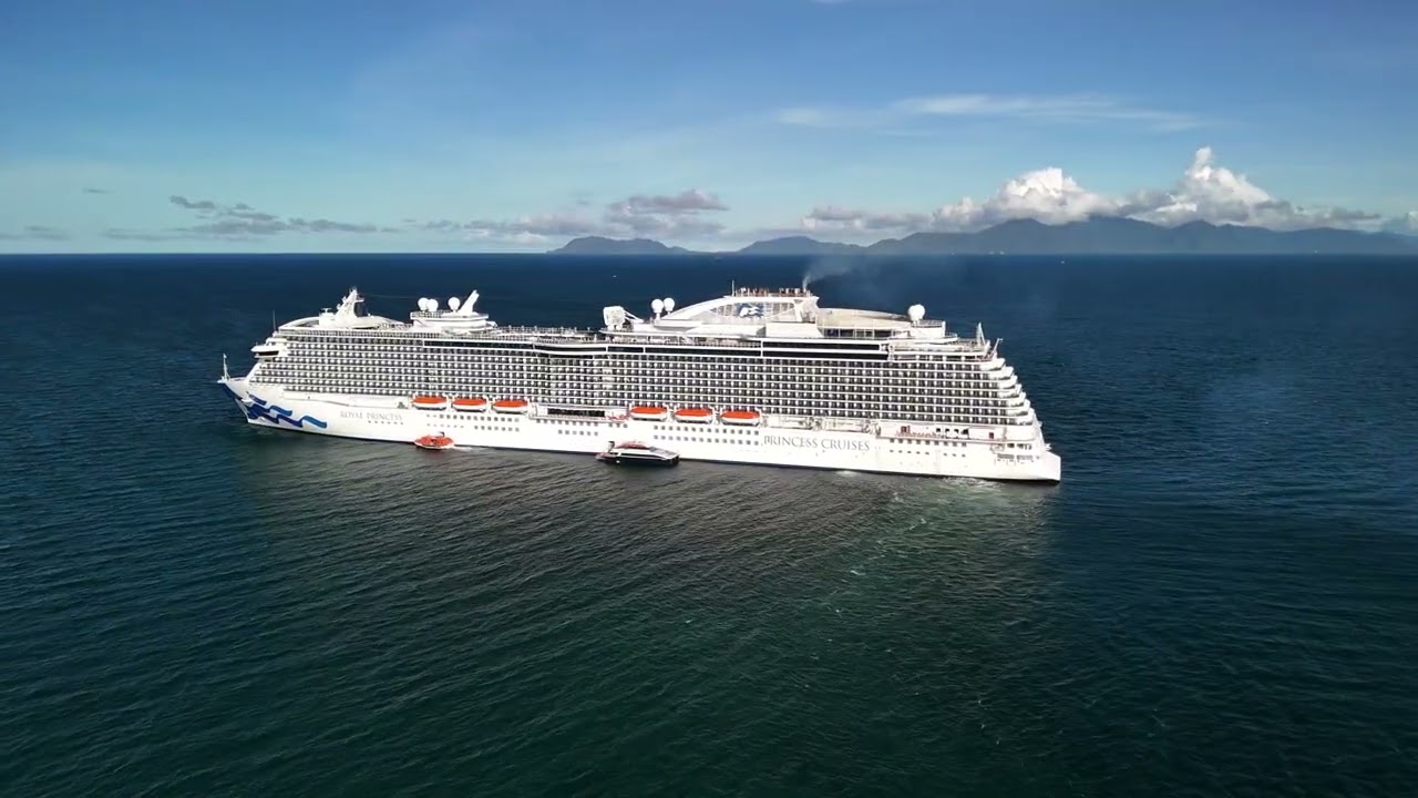 Cruise ship Yorkeys Knob, Cairns, Australia - 4k HD