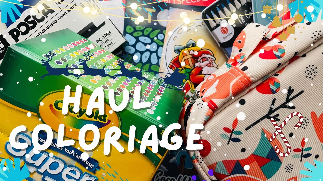 Haul coloriage - Décembre 2023 - Nouveaux livres et matériels colo