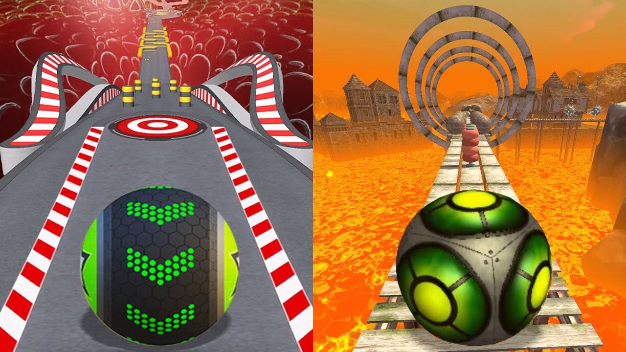 🌈Going Balls VS Rollance Adventure Ball,Temple Rolling Balls,Rolling Balance Ball,Super Rolling Ball