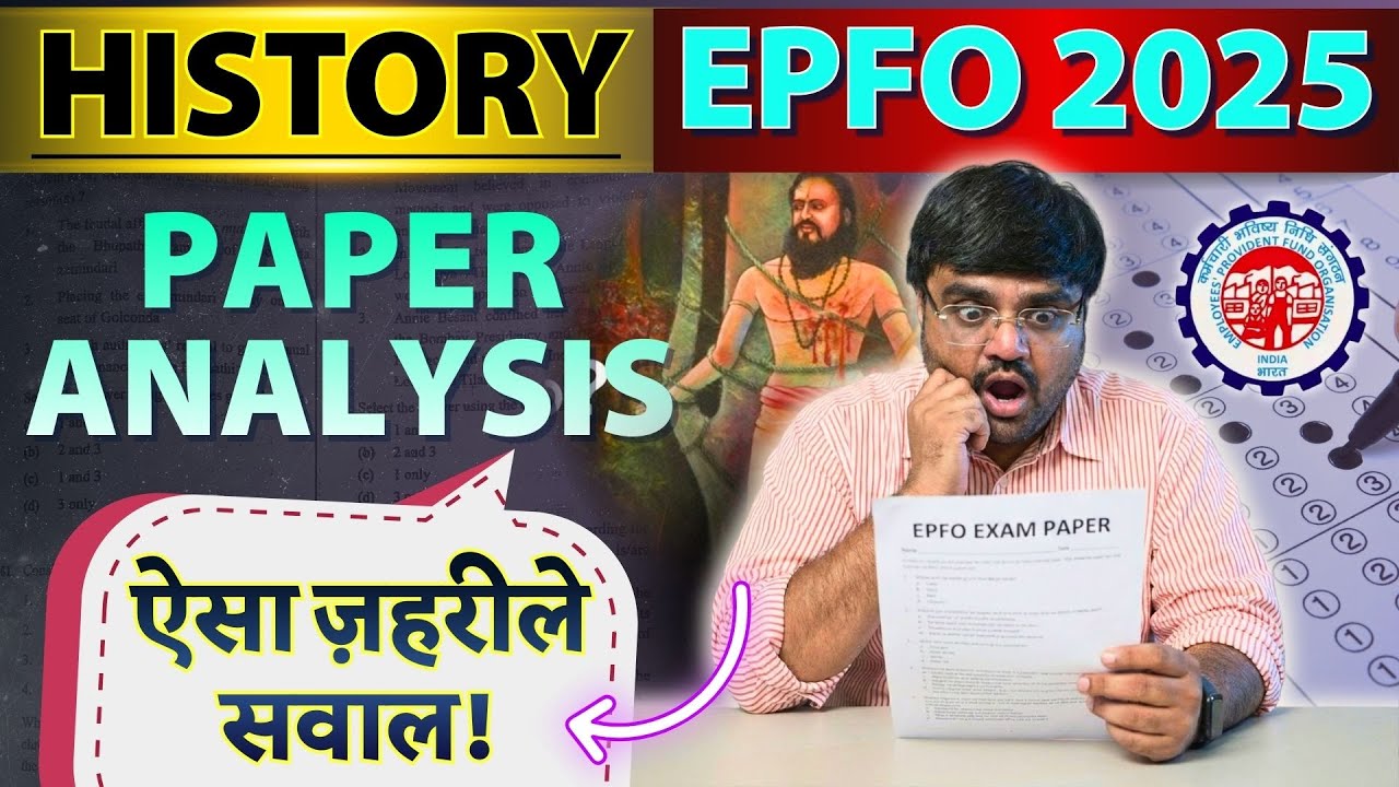 EPFO 2025 Exam Analysis & Answer Key | History Questions Solved by Pratik Nayak #apfc2025