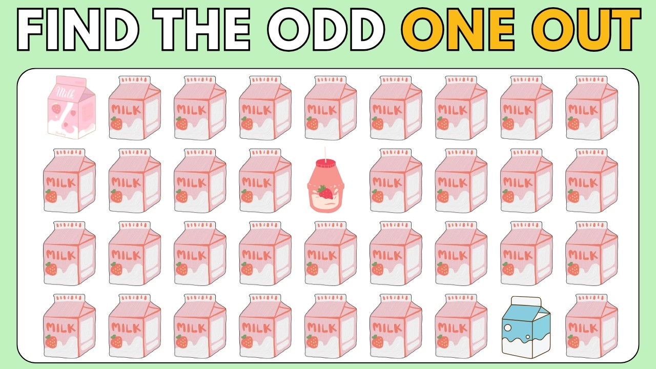 ODD One Out Challenge! | HOW GOOD ARE YOUR EYES! 👁️🔍 | {COMPILATION} #oddoneoutchallenge