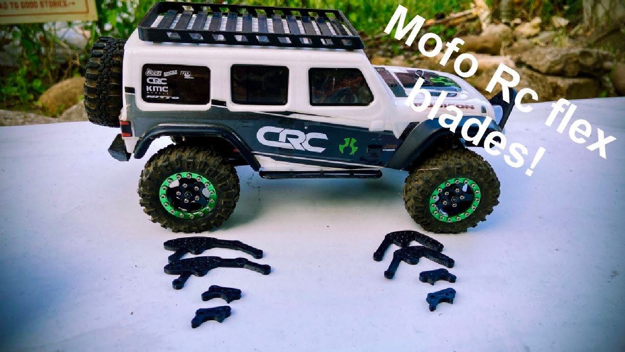 Mofo rc scx24 flex blade test run!