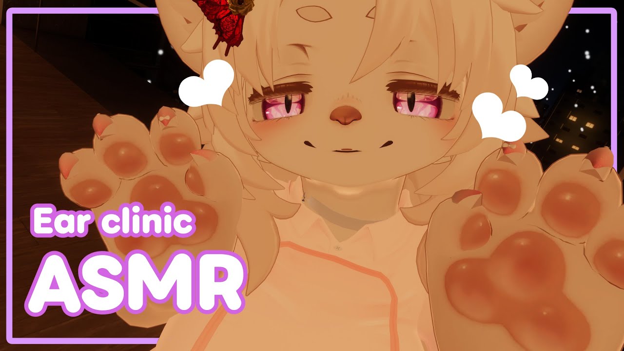 【Furry ASMR】ねこちのお耳クリニックへようこそ！もふもふ狼のお姉さんのお耳診察🐺【VRChat】