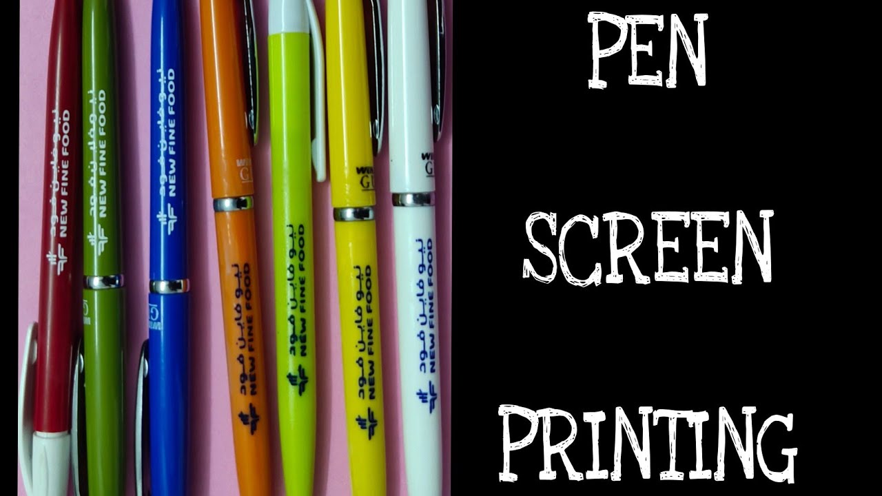 PEN SCREEN PRINTING. [PRINTO TECH]