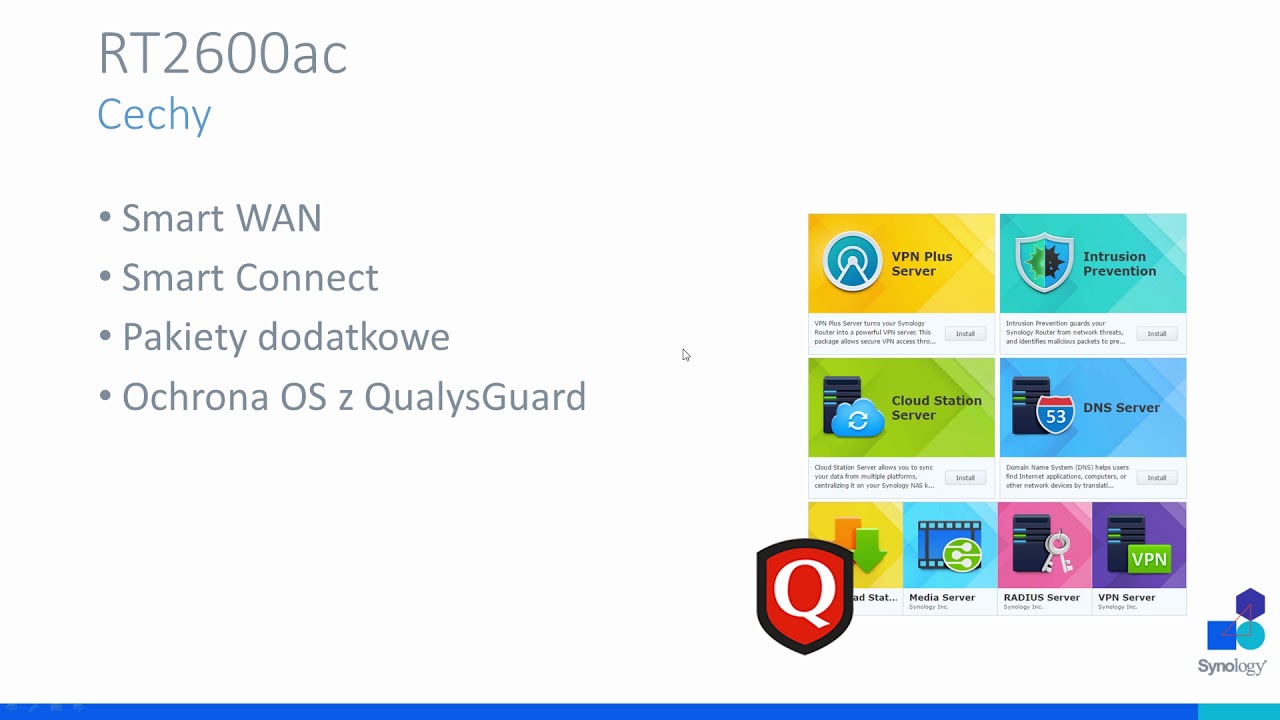Rozwiązania sieciowe - RT2600ac oraz VPN Plus Server - Synology Webinar