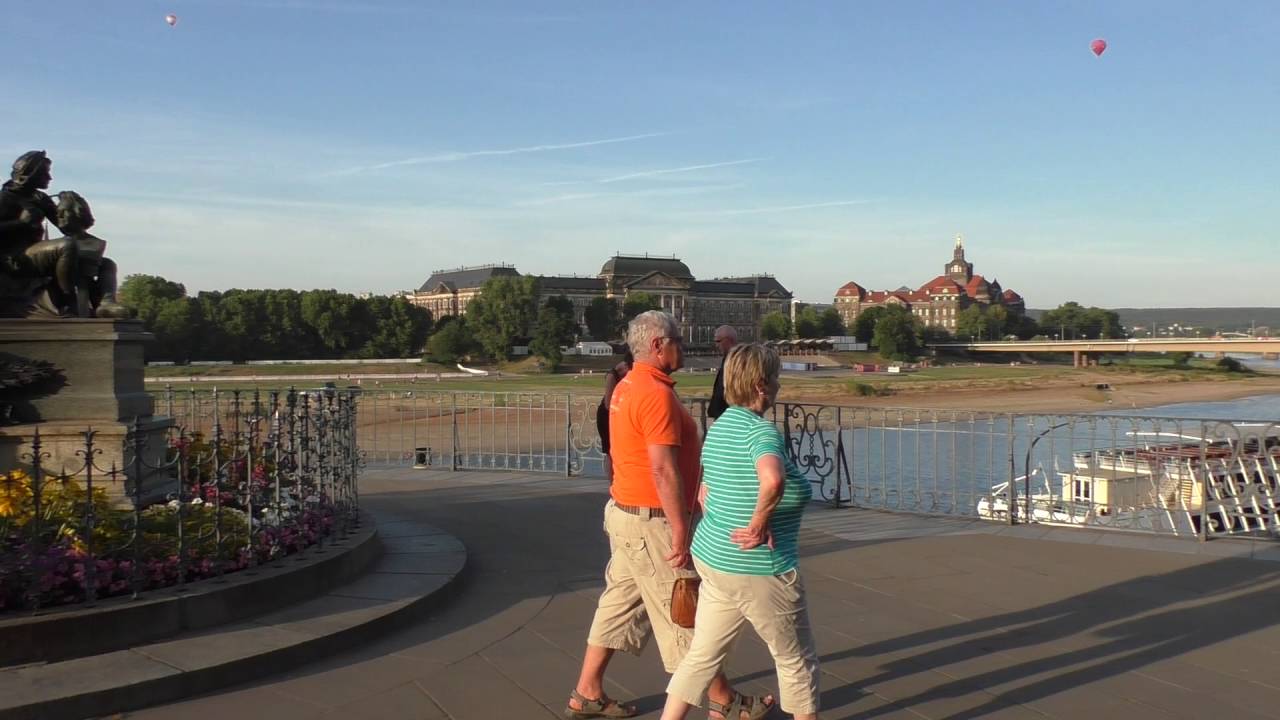 Die Brühlsche Terrasse in Dresden