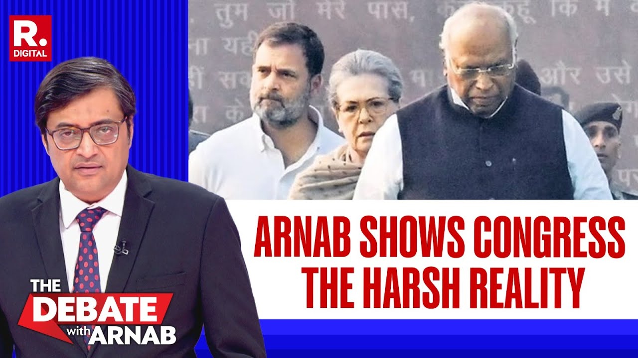 One Low To Another: Arnab Shows Congress The Harsh Reality Amid Dwindling Support