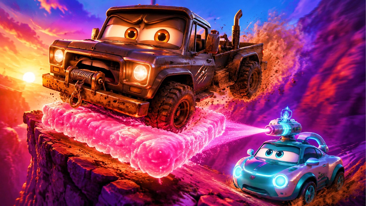 Cartoon for Kids 3D Animation: Ranger's EPIC Truck Rescue Mission Saves a Dangerous Canyon Convoy!