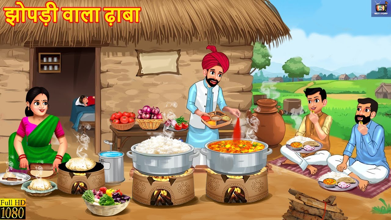 झोपड़ी वाला ढ़ाबा | Jhopdi Wala Dhaba | Hindi Kahani | Moral Stories | Hindi Cartoon | Hindi Story