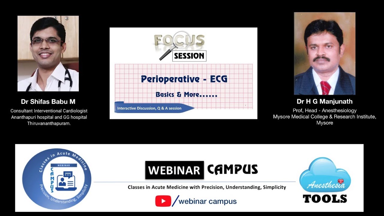 FOCUS Session - Perioperative ECG: Basics and more | WebinarCAMPUS