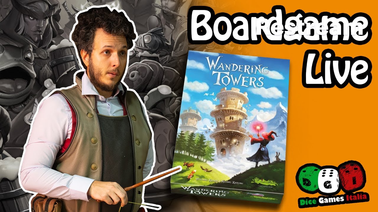 Wandering Towers [Board Games] Tutorial e partita completa live!