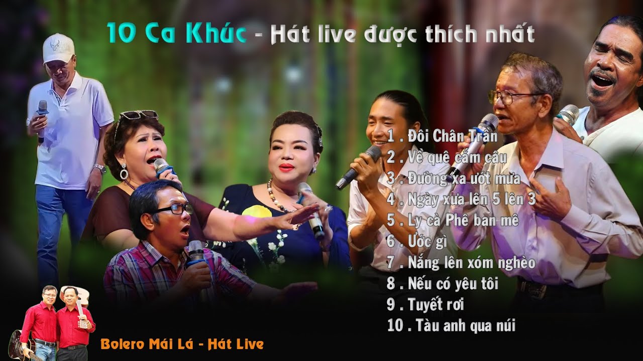 10 Ca khúc được bình chọn VUI NHẤT đêm giao lưu | Bolero Mái Lá - Hát Live
