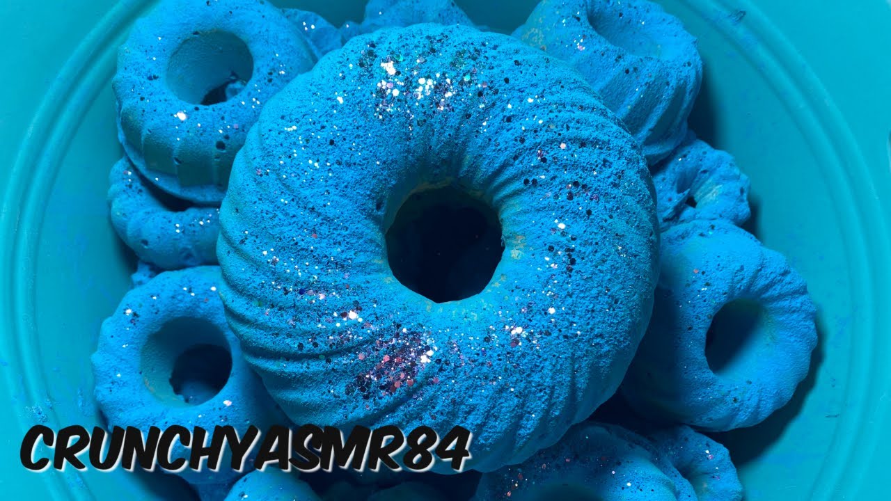 Blue Bundt Gym Chalk Cakes | Oddly Satisfying | ASMR | Sleep Aid