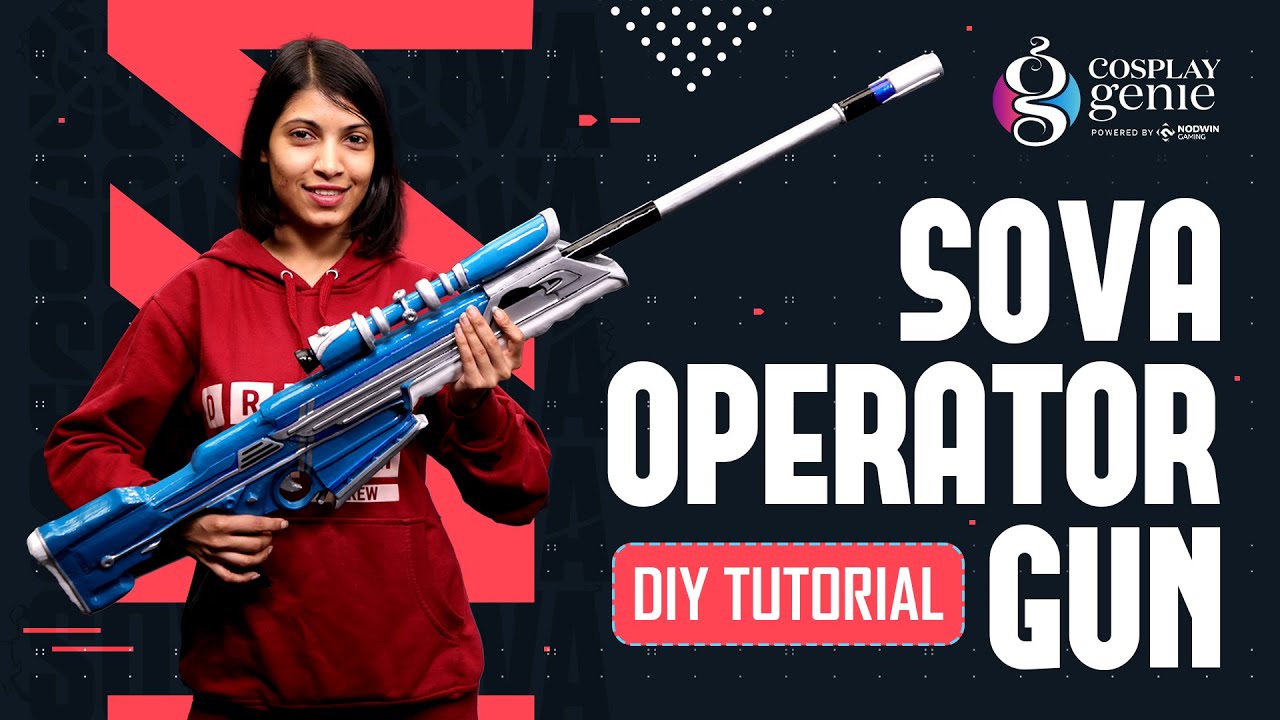 Crafting Sova's Operator Gun 🔫💫 | Valorant Cosplay DIY Tutorial