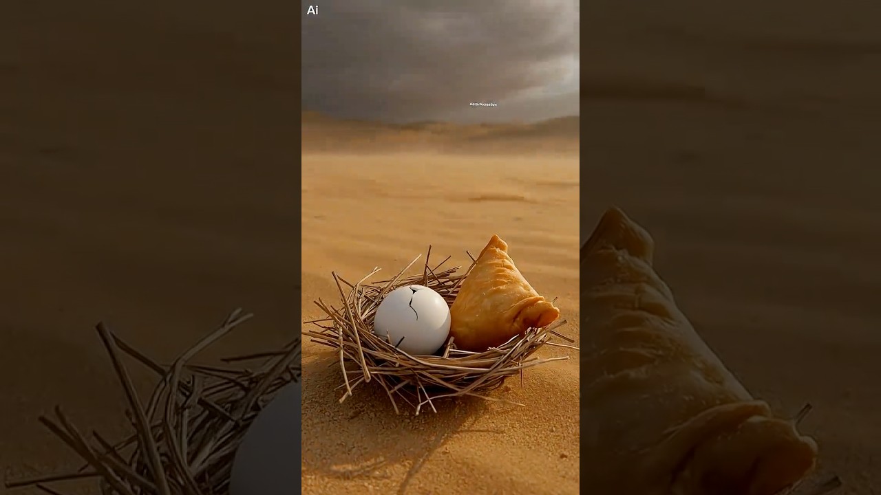 &ldquo;The Flying Samosa That Fed a Hungry Village&rdquo;#ai #parrot #villagelife
