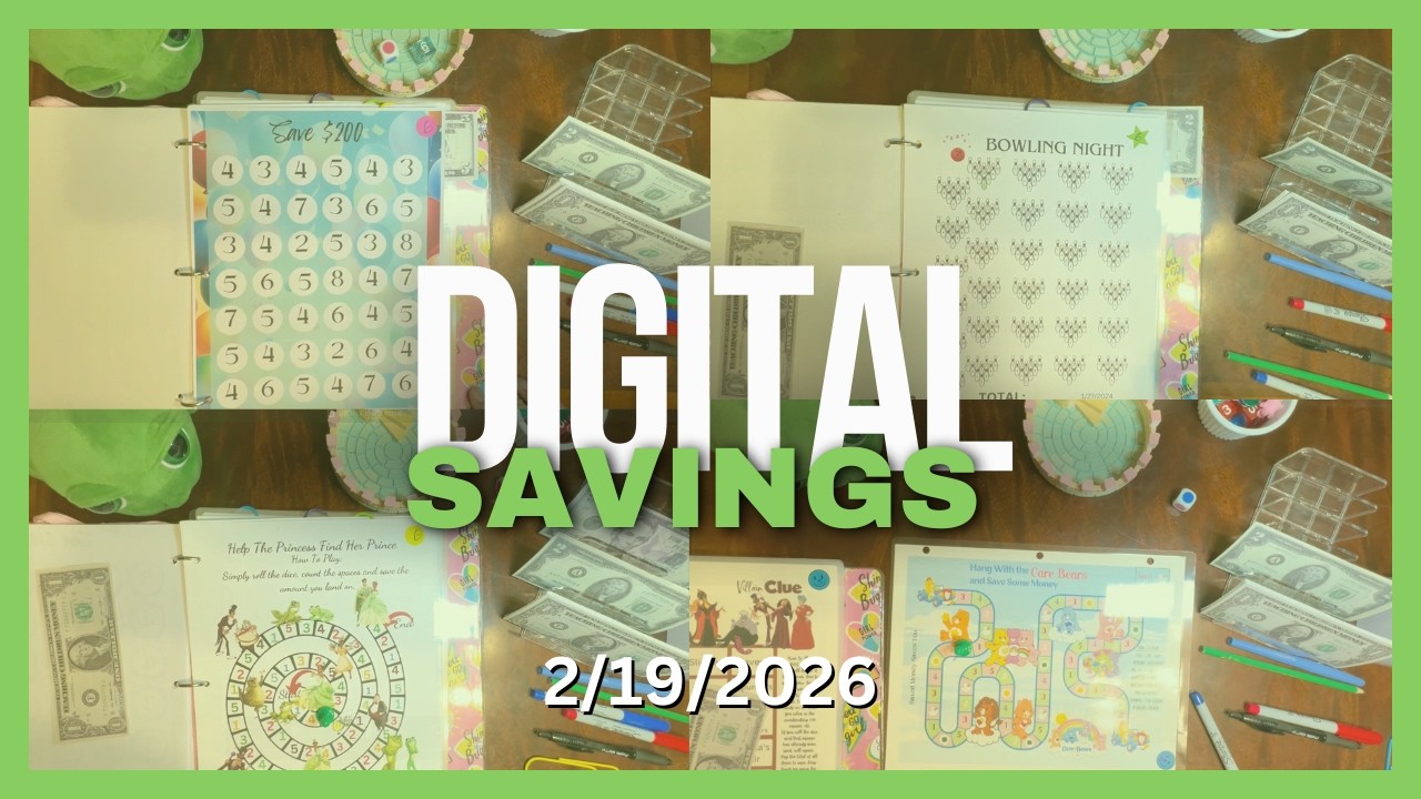 DIGITAL SAVINGS | SAVING $20 IN MY DIGITAL BINDER