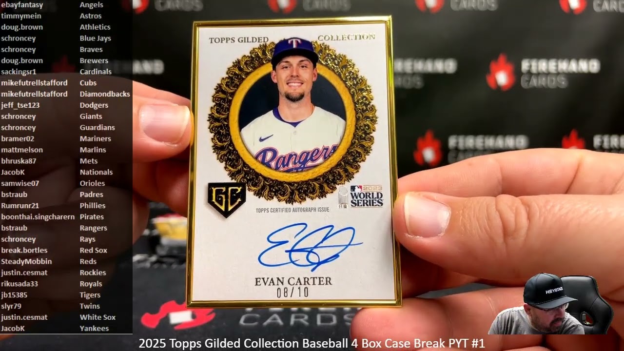 2/20/2026 2025 Topps Gilded Collection Baseball 4 Box Case Break PYT #1