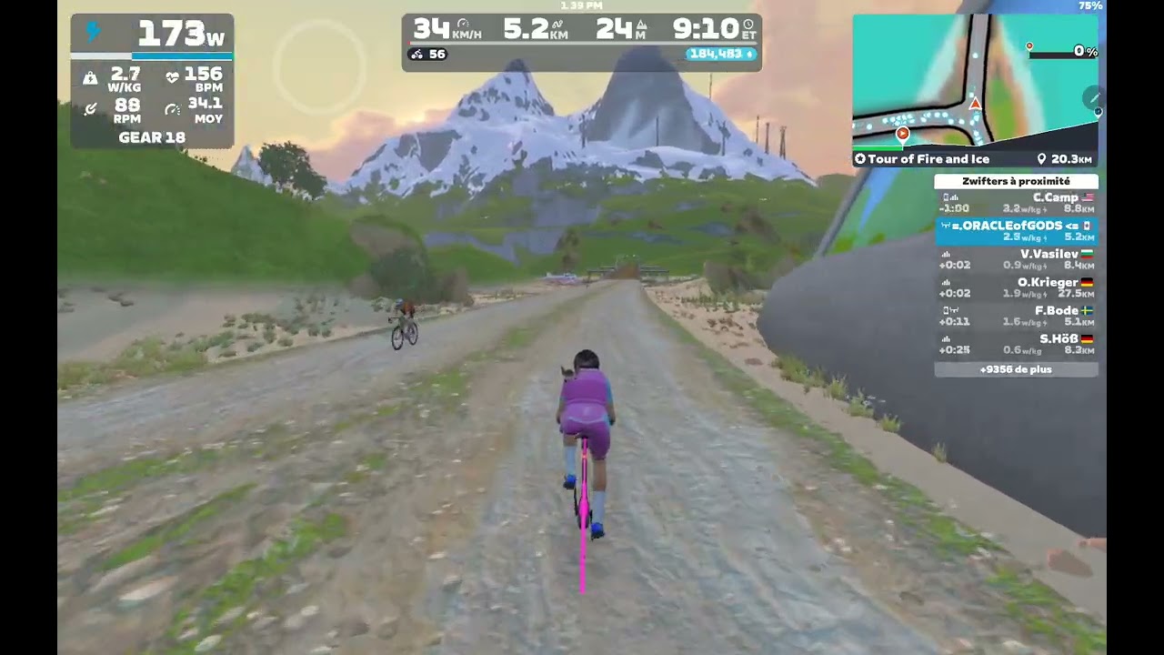 ZWIFT #79 TOUR OF FIRE AND ICE
