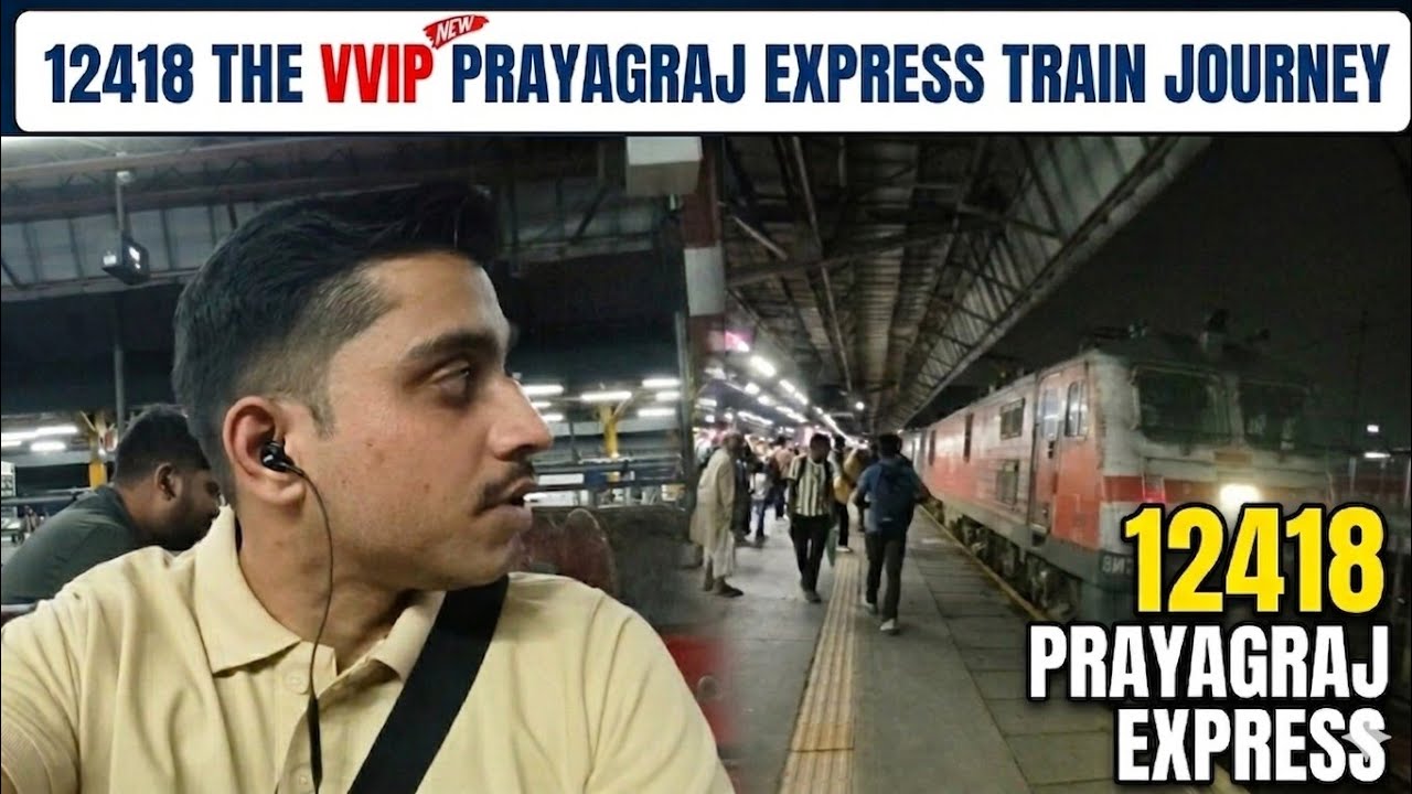 12418 Prayagraj Express Train Journey #train #indianrailways 