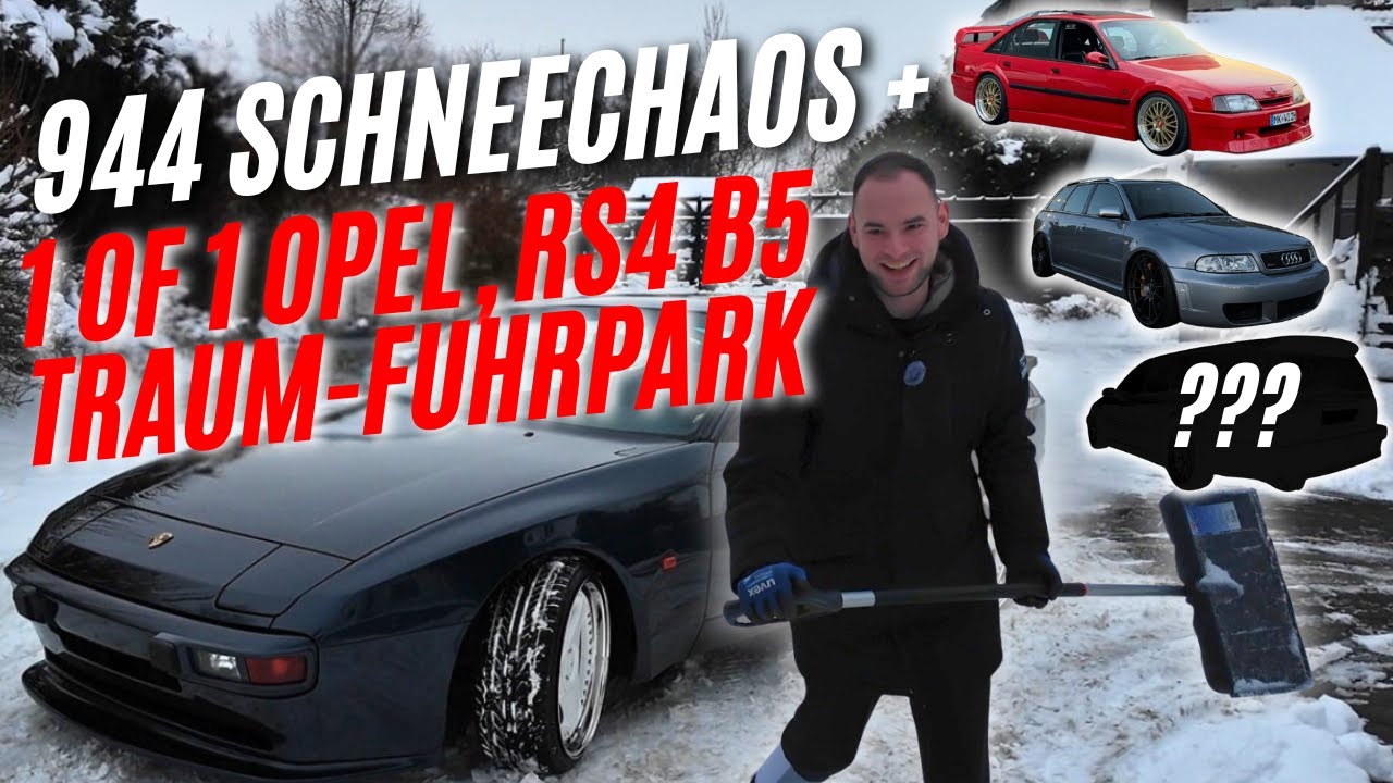Porsche 944 Abholung wird zur Schneechallenge / Besuch in Timos Garage