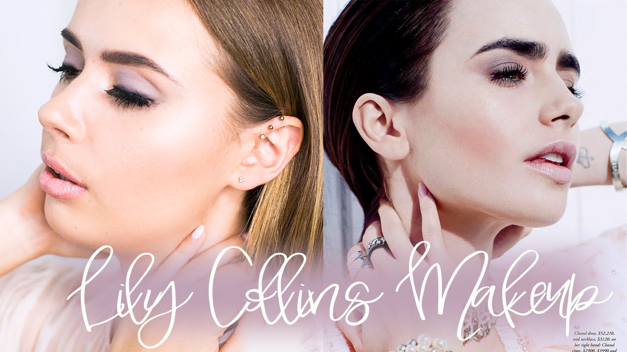 Lily Collins Makeup Tutorial | Hello October