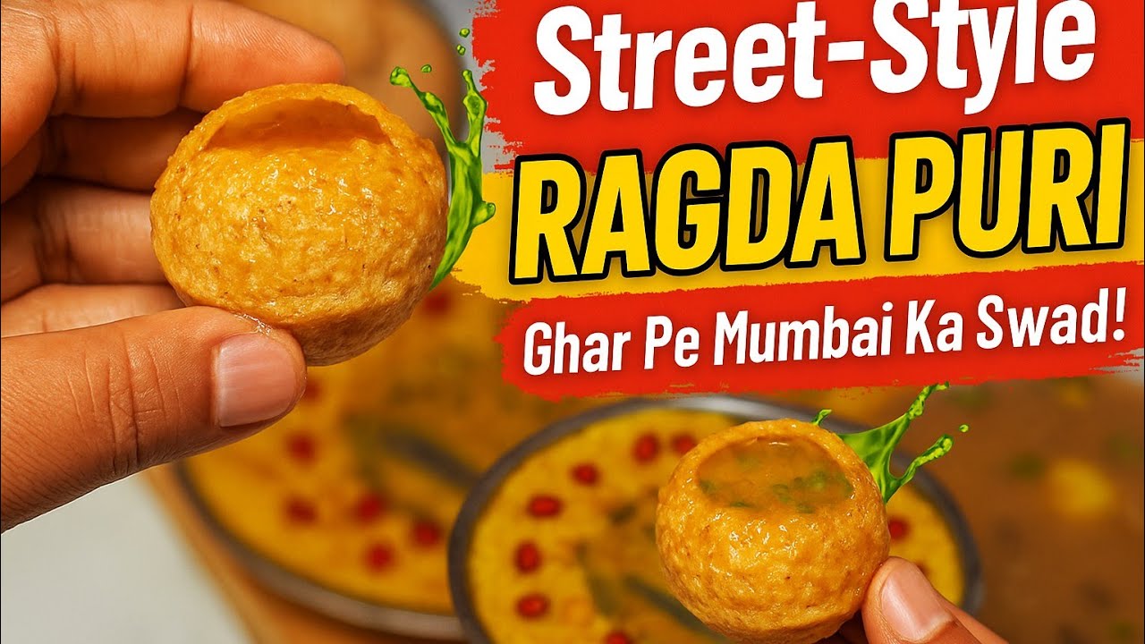 Mumbai Famous Street Style Ragda Pani Puri | Chatpati Golgappa | Panipuri Recipe Thelatenightfoodie