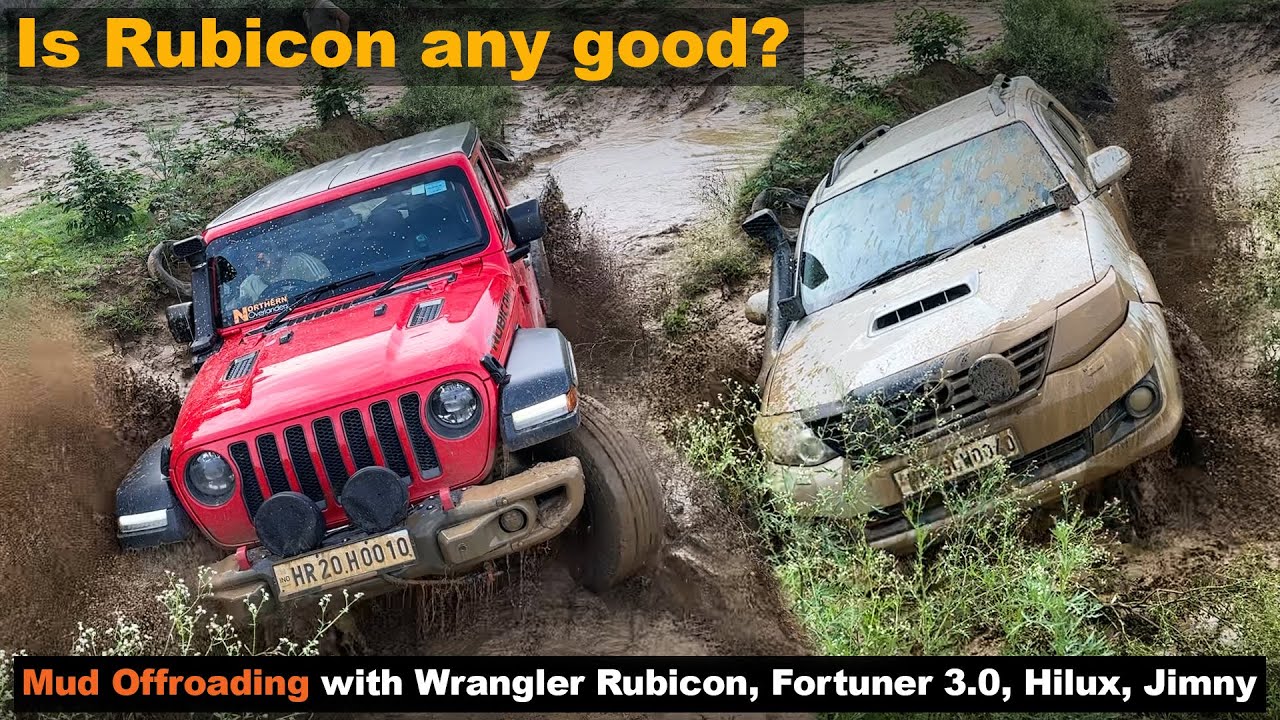 2025 Mud Offroading with Wrangler Rubicon, Fortuner 3.0, Hilux, Jimny