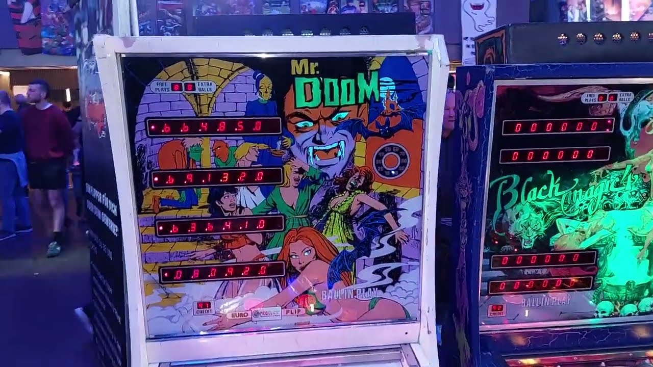 Recel Mr. Doom Pinball machine (1979) in Gameplay - very rare