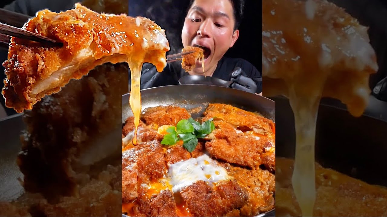 ASMR | KATSUDON | MUKBANG | COOKING