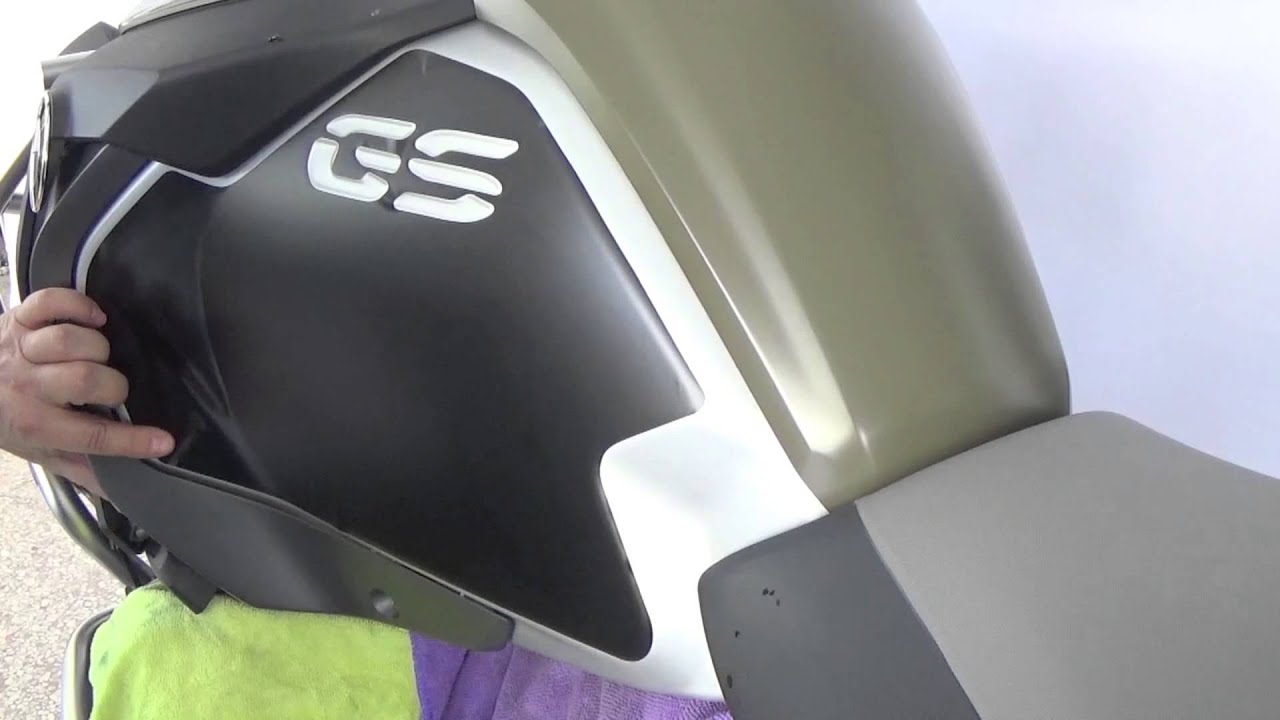 HOW TO:BMW ADV Side Tank Protection Application (vinyl)