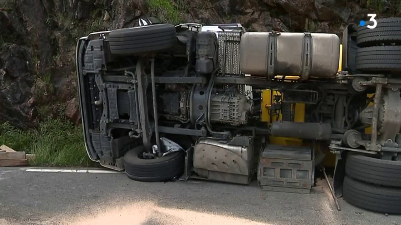 Accident de camion Ispagnac (48) : la RN106 coupée entre Florac et Mende