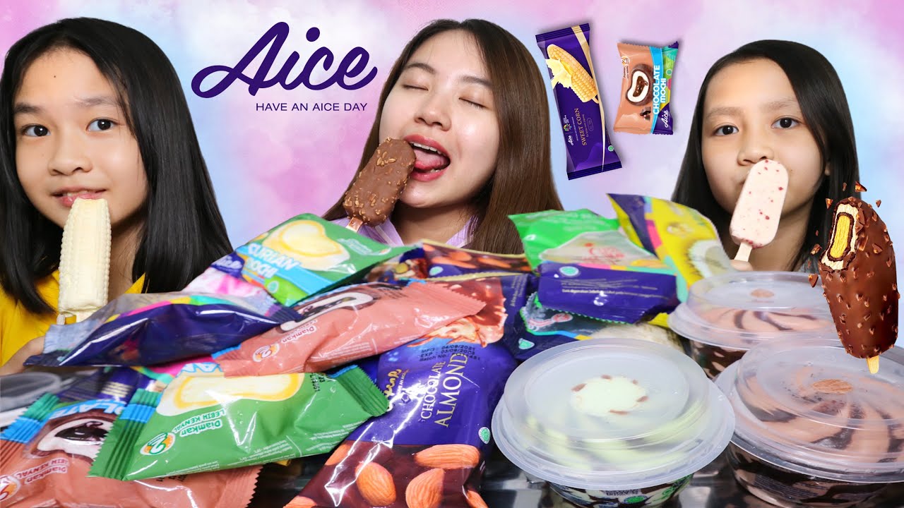 MUKBANG ICE CREAM AICE || BOCILNYA LAGI BERTENGKAR GES👹 PARTY ICE CREAM WITH BOCIL BAR BAR