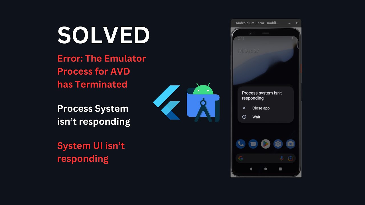 How To Make Android Emulator Run Faster, Remove error 