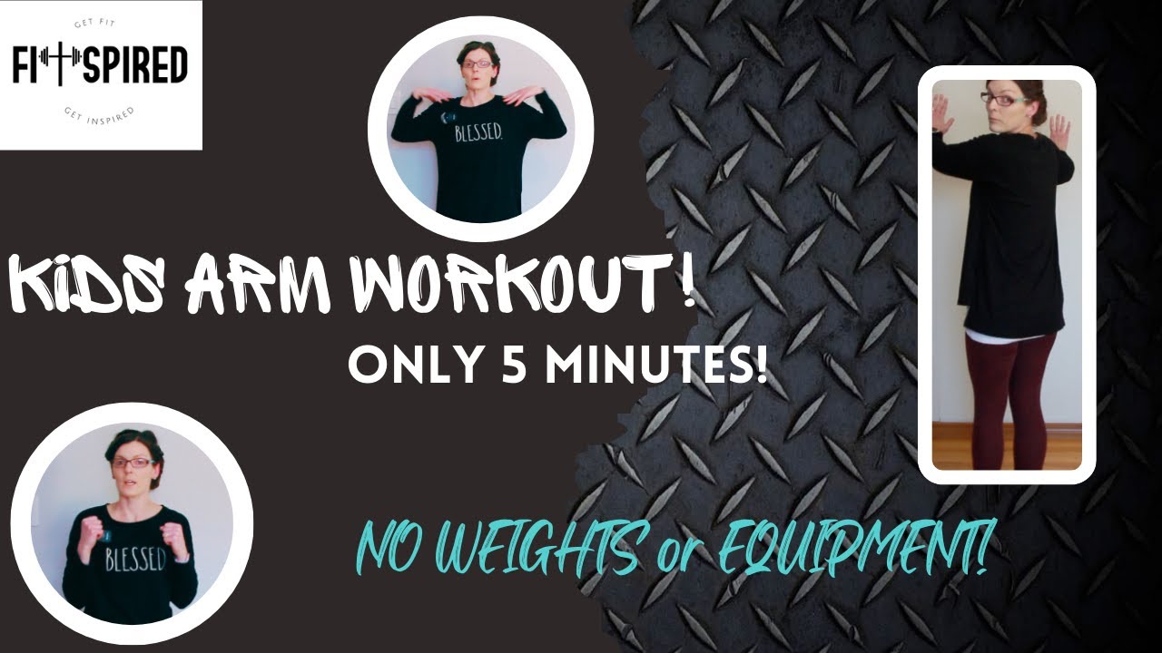 Kids Upper Body Arm Workout! No weights! #armworkout #kidsworkout #kidsfitness #kids