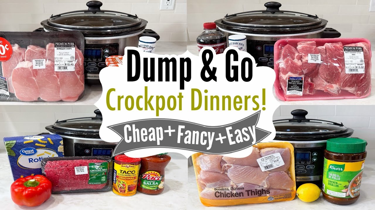 Set It & FORGET It! 6 Dump & GO Summer Crockpot Meals That Save Time & Money | Julia Pacheco Recipes