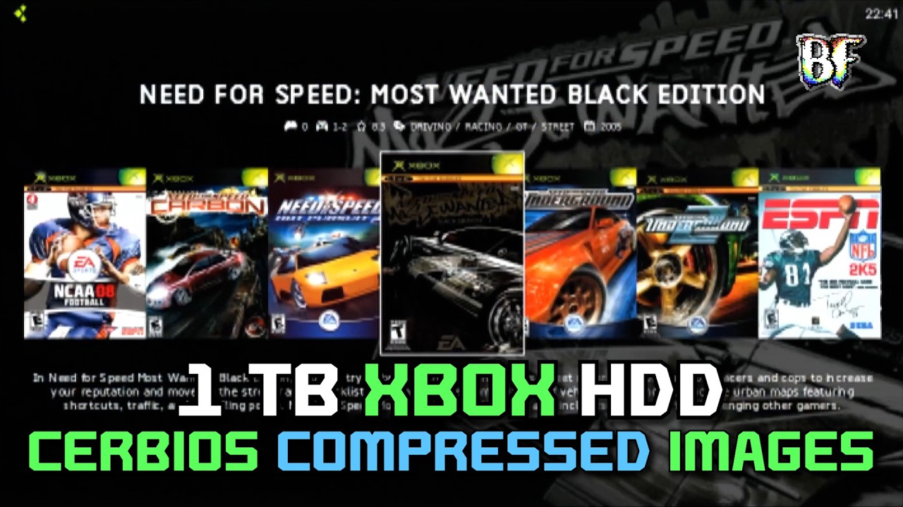 Best of the Original Xbox - Example: 430 Games on 1TB Drive