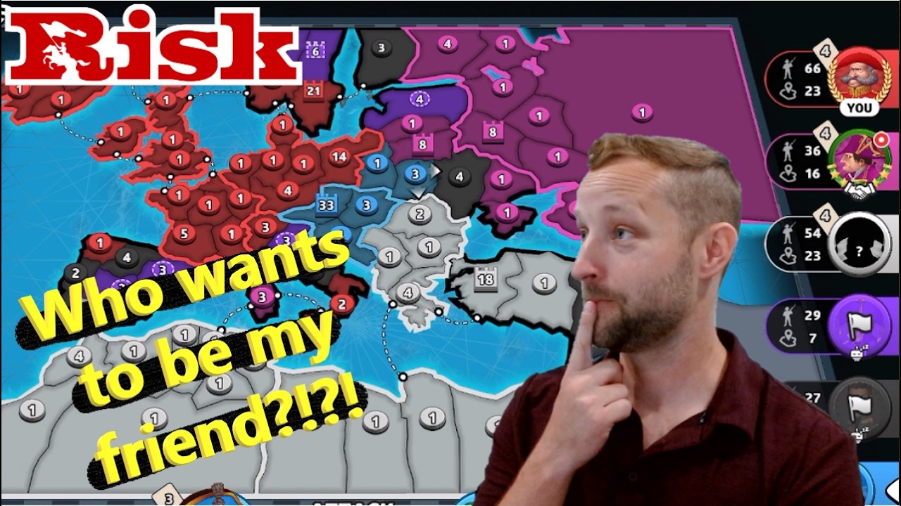 Напряженная дипломатия в игре Risk: Global Domination!