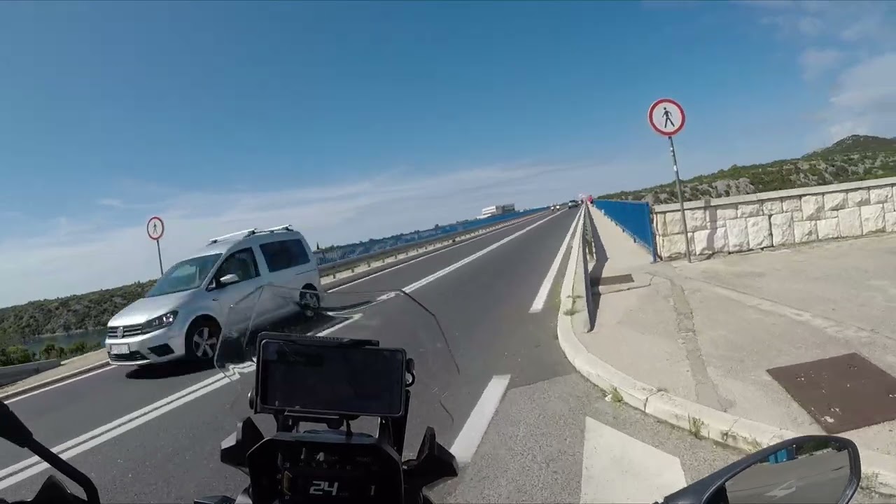 Riding from Omiš to Rijeka on the D8