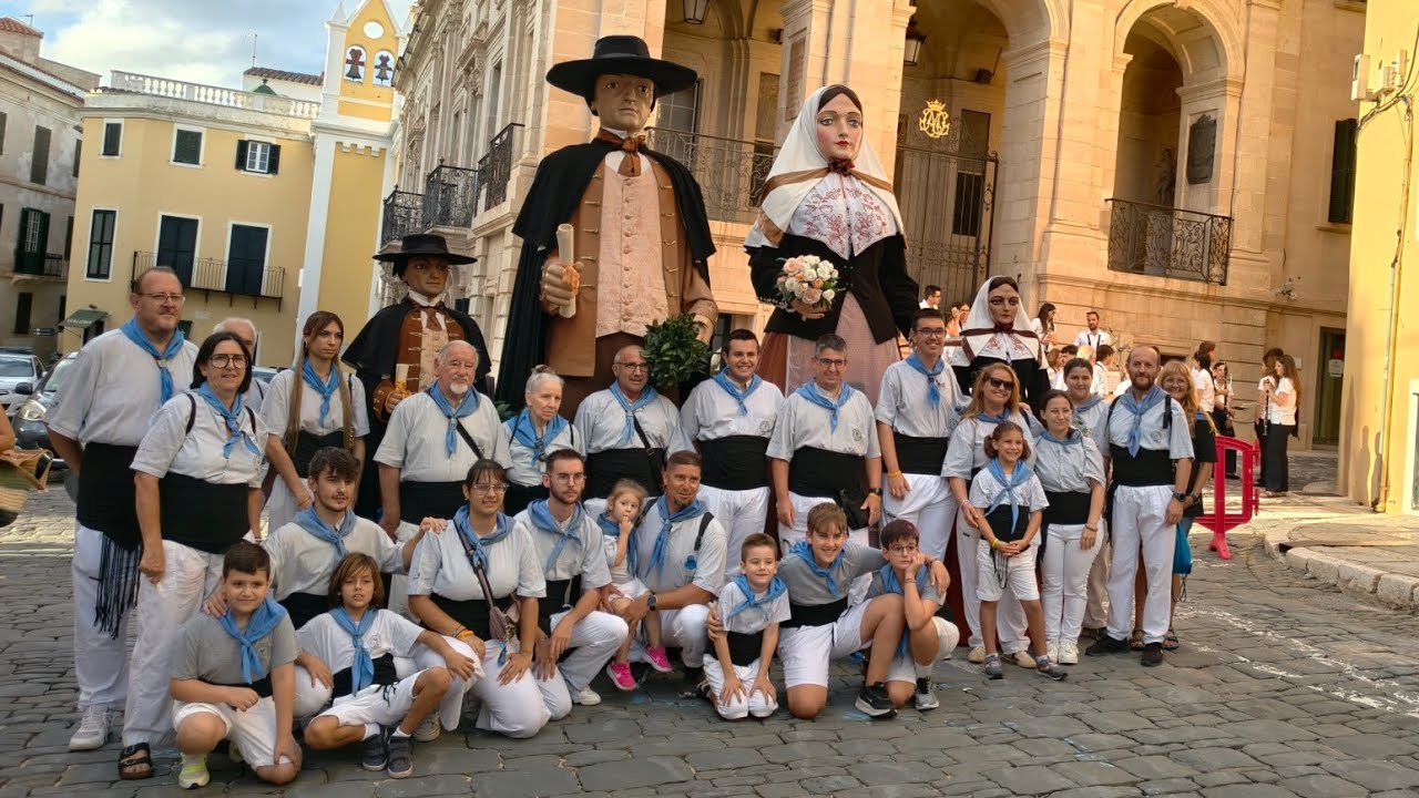 Baixada dels gegants de Maó al port (12-09-2025).