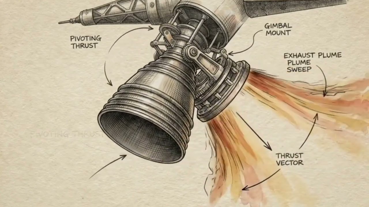 Thrust vector control- How Rocket Steer in Space 