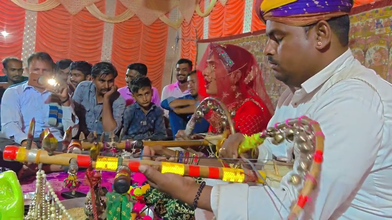 !! पाबुजी कि पड़ रामदेवजी भजन भोपा भेराराम जी मिठड़ा और डांसर धरमेश शवा !!