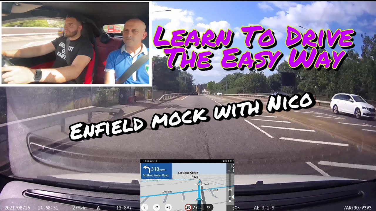 Mock Driving Test In Enfield With Nico. Pass Or Fail???