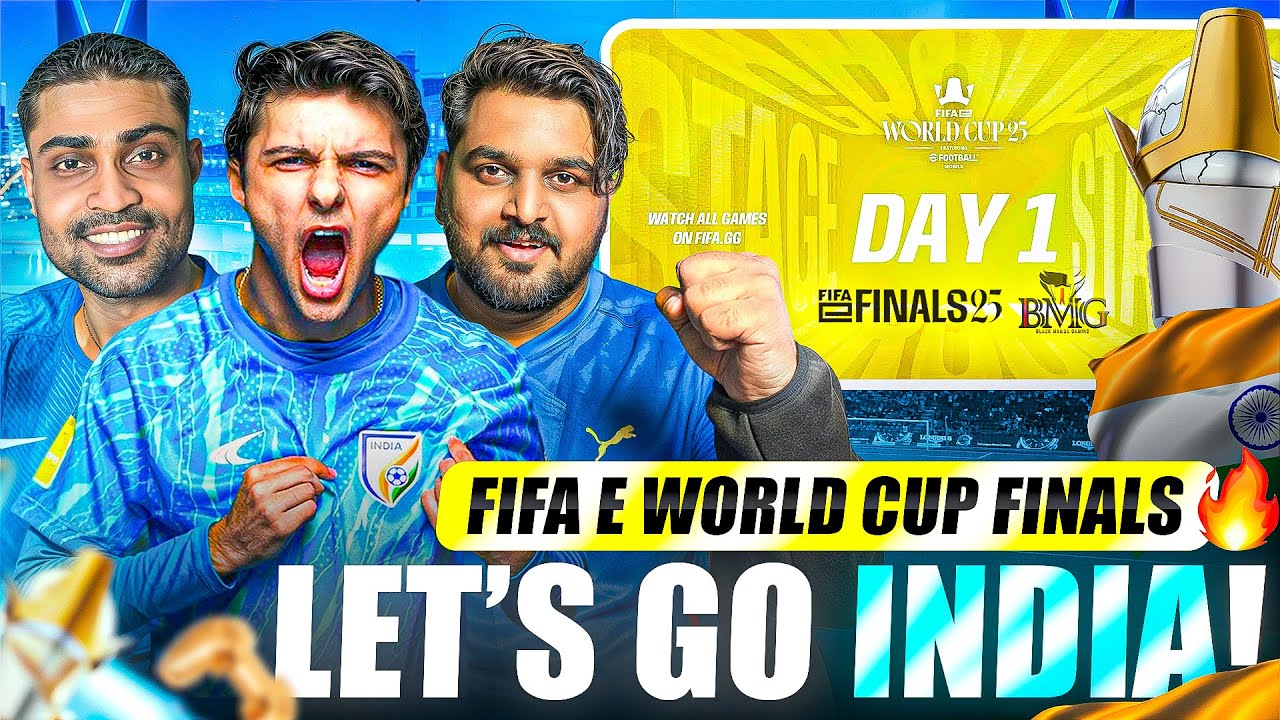 FIFA.e World Cup E-Football Finals Day-1 Live From Riyadh-Watch Party| Come Let's Cheer For India🇮🇳
